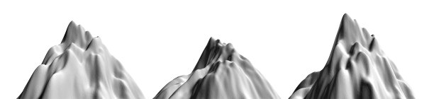 岩石、山脉和小山孤立地坐落在白色背景上。山峰。三维矢量插图小册子，杂志，海报，演示文稿，传单或横幅。图片下载