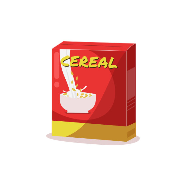 早餐麦片图标矢量设计。图片下载