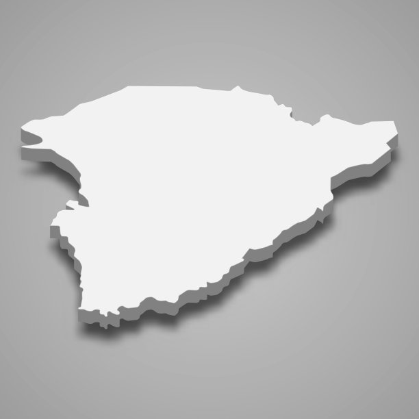 哈伊勒的三维等距地图是沙特阿拉伯的一个地区图片下载