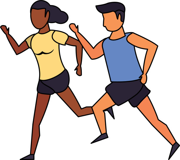 健身运动运动生活方式卡通图片下载