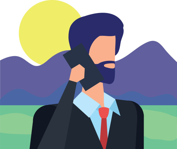 商人在用智能手机打电话图片下载