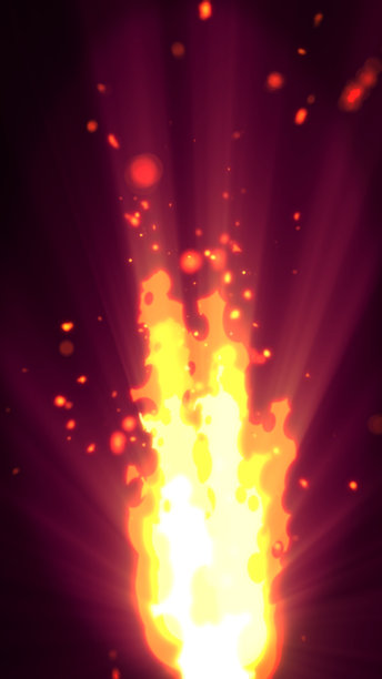 黄色火焰火焰孤立的背景图片下载