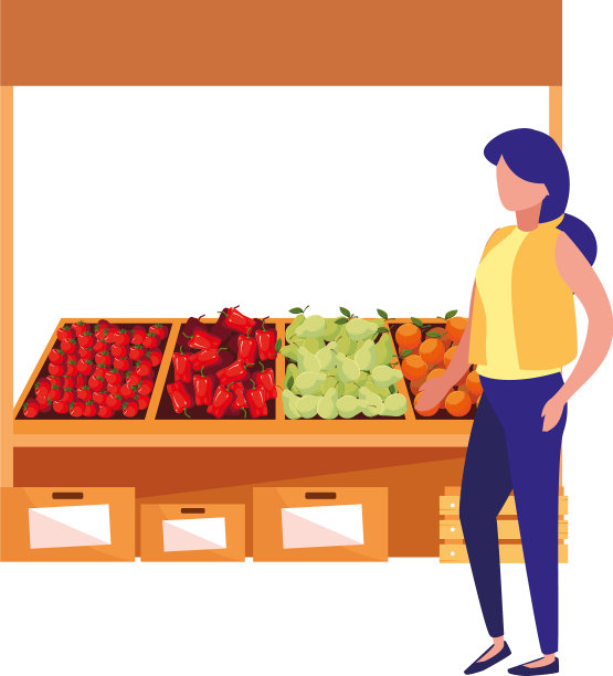 站在市场前沿的女性客户图片下载