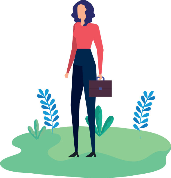 优雅的女商人在外地工作图片下载