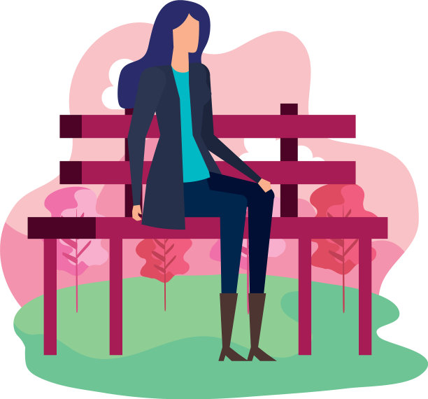 优雅的商人坐在公园的椅子上图片下载