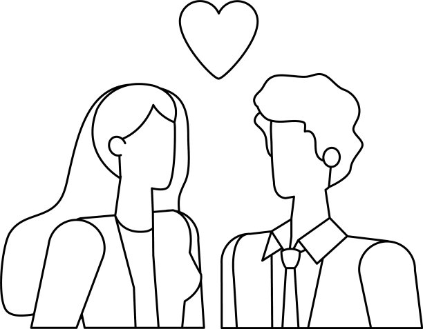 事业情侣，用心相爱图片下载