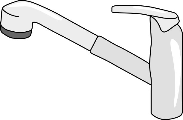 排放自来水的水龙头的图解图片下载