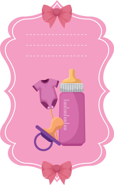 婴儿淋浴卡与设置图标图片下载