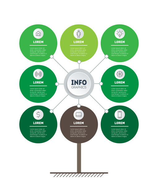 信息图技术或教育过程图片下载