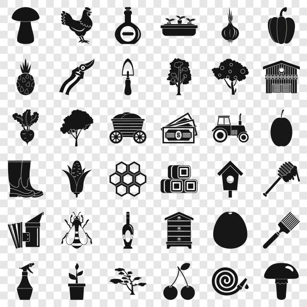 地面图标设置简单的风格图片下载