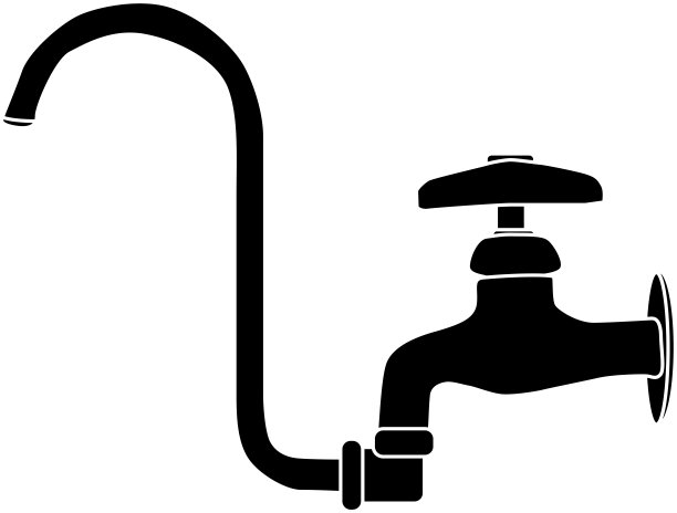 水龙头剪影材质图片下载