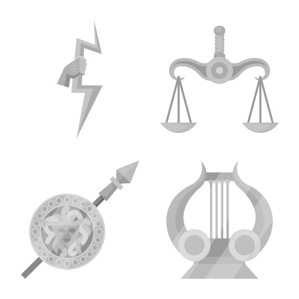 设计古代文化图标套装图片下载