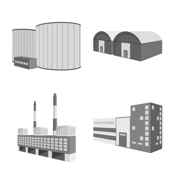 商业和建筑图标图片下载