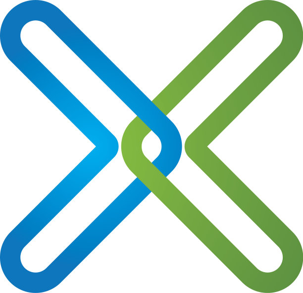 X字母标志模板图片下载