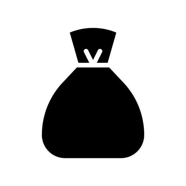 袋装面粉袋食品甜食品固体黑色图标图片下载