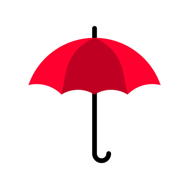感恩节相关图标合集：扁平雨伞图片下载