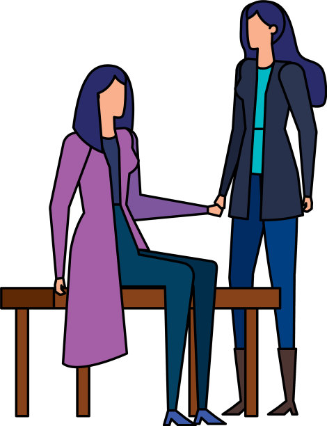 优雅的女商人坐在公园的椅子上图片下载