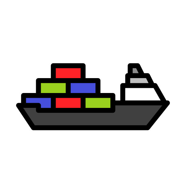 货船水船填充风格图标可编辑图片下载