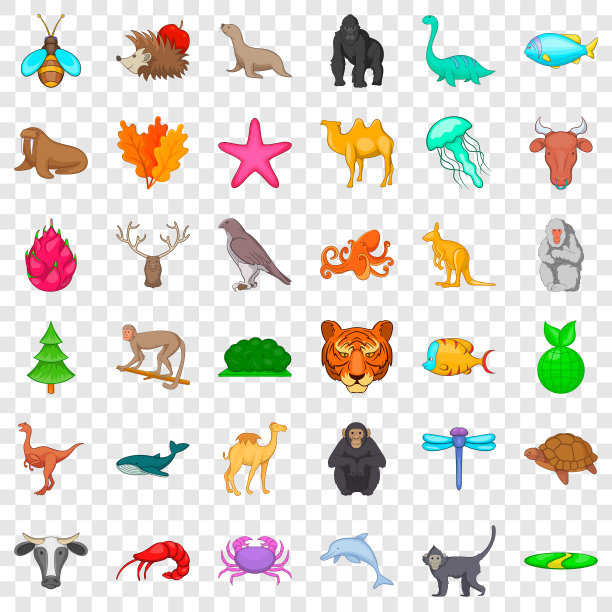 猴子图标设置卡通风格图片下载