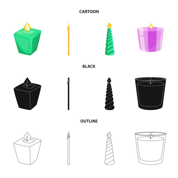 设计放松和火焰图标集图片下载