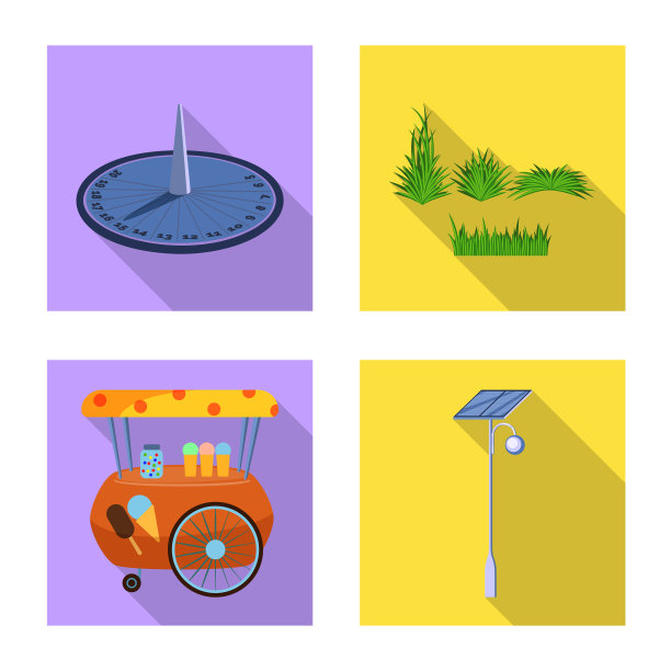 孤立对象城市和街道标志集图片下载