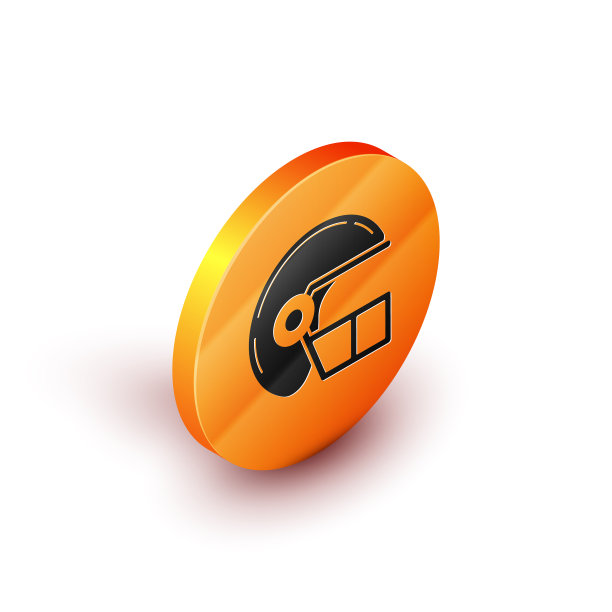 等距美式足球头盔图标孤立图片下载