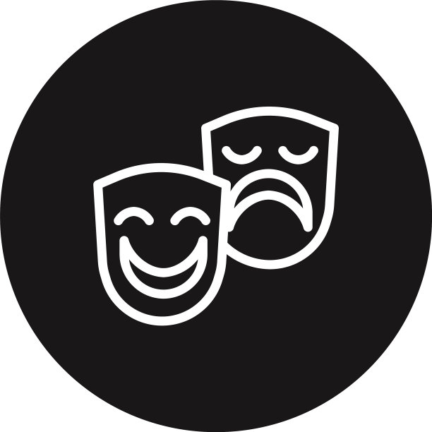 戏剧面具图标图片下载