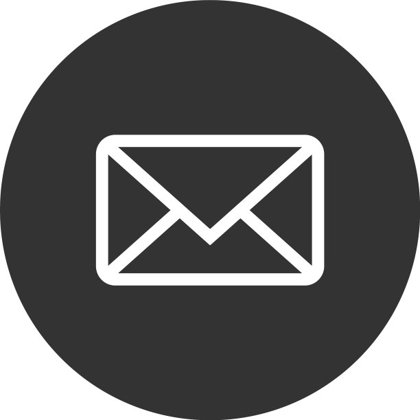 白色背景上的信封图标图片下载