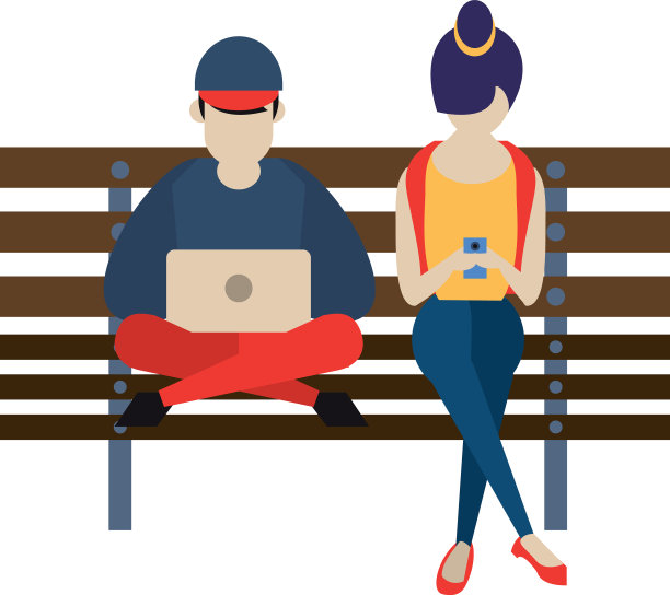 社交媒体网络聊天卡通图片下载