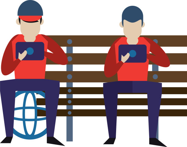 社交媒体网络聊天卡通图片下载