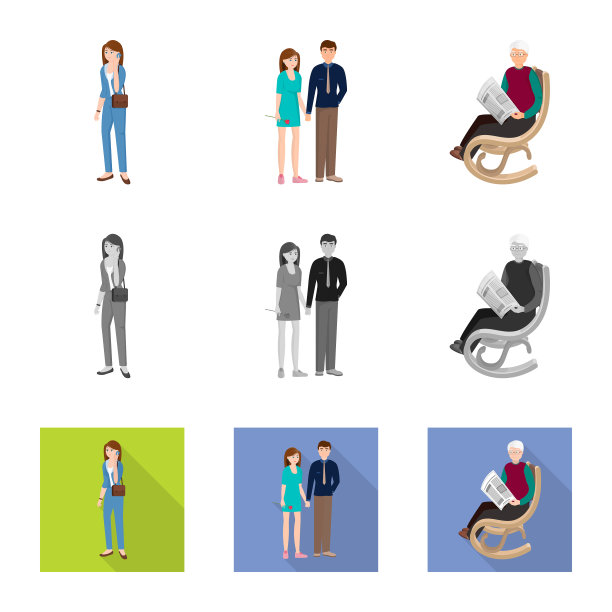 设计角色和化身标志图片下载