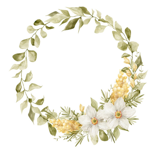 水彩框架图片下载