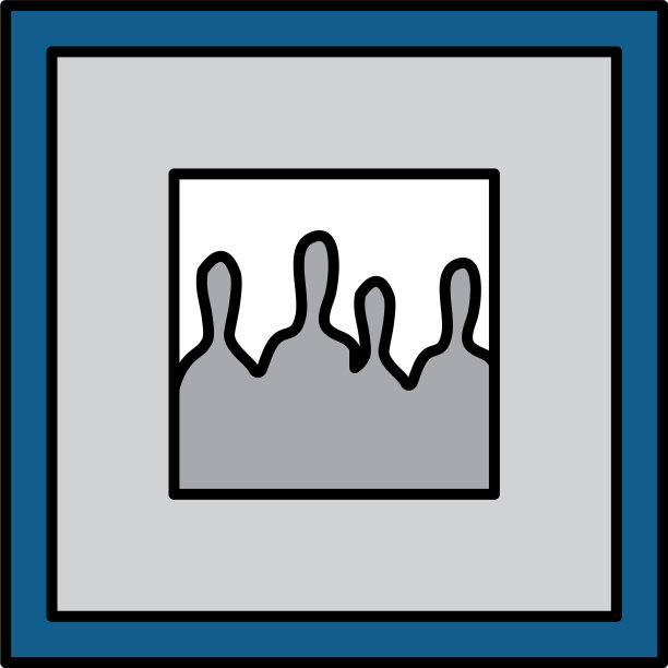 方形图片装饰孤立图标图片下载