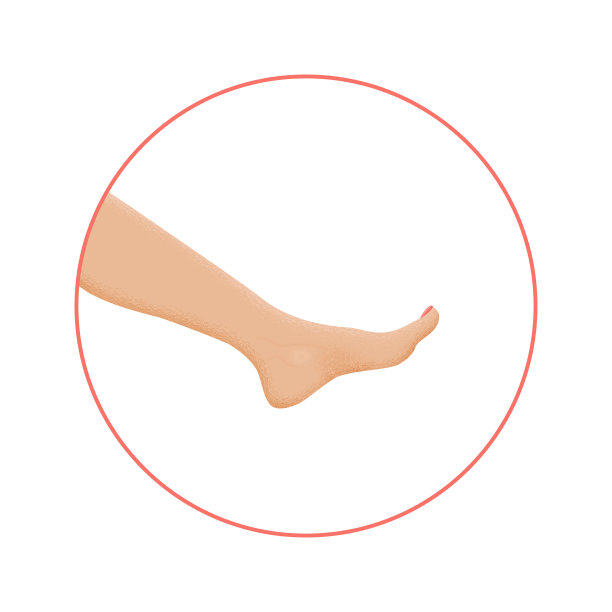 健康的脚与足疗脚踝膝盖圈图片下载