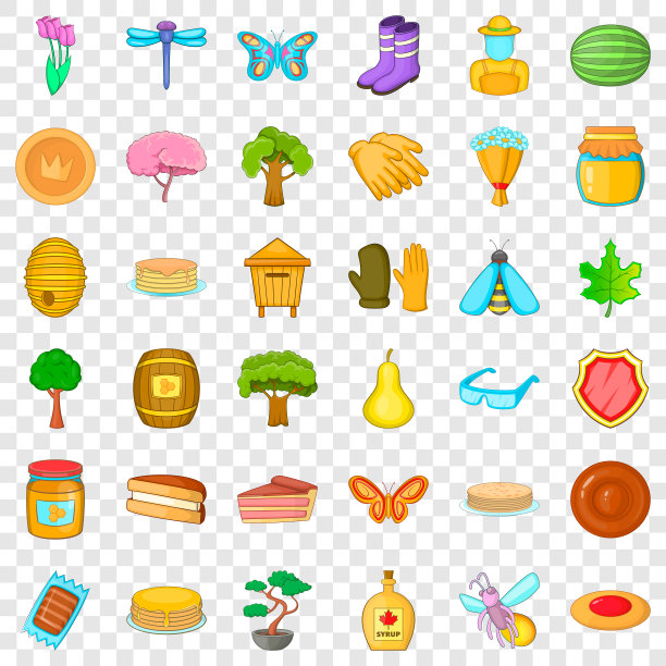 蜻蜓图标设置卡通风格图片下载