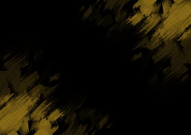 抽象艺术背景为金色和黑色。在画布上用柔和的黄色渐变的水彩画。图片下载