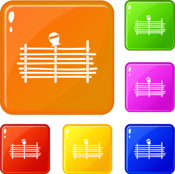 栅栏图标设置颜色图片下载