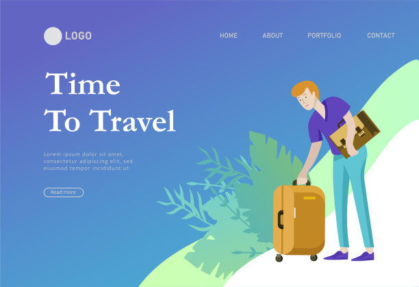 登陆页面模板与人旅行图片下载