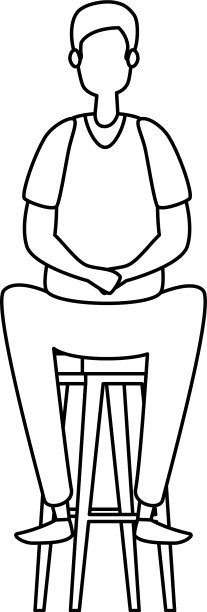 优雅的女商人坐在长凳上图片下载