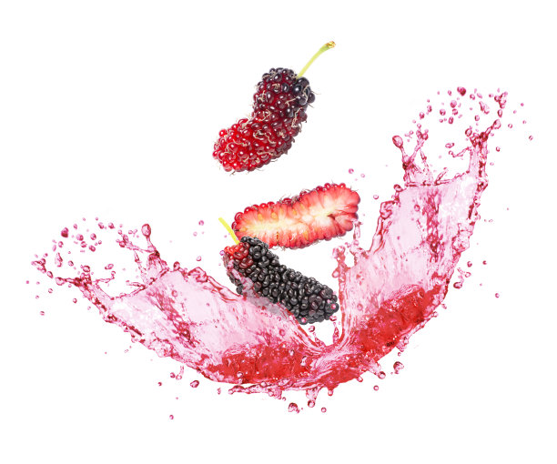 红色的桑椹汁图片下载