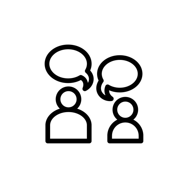 平面编辑线人说话图标符号符号图片下载