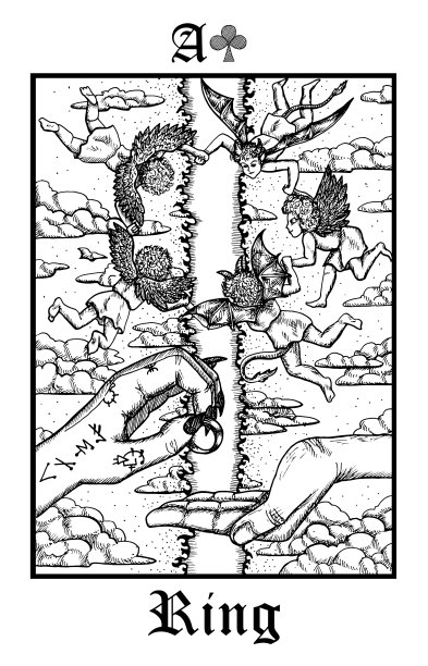 指环塔罗牌从勒诺曼哥特谜图片下载