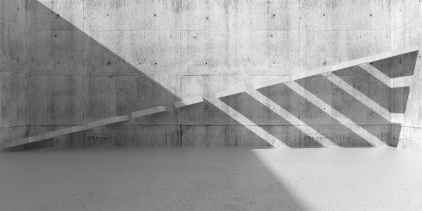 抽象空洞的现代室内背景。3 d图片下载