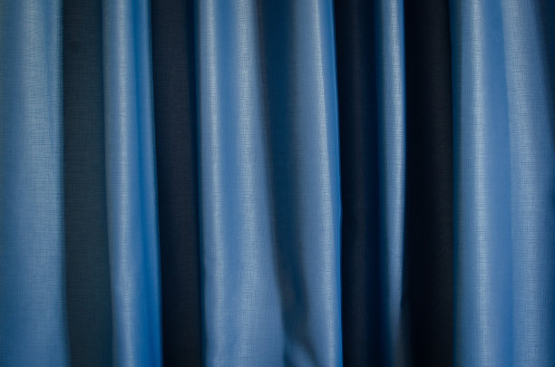 蓝灰织物窗帘背景纹理图片下载