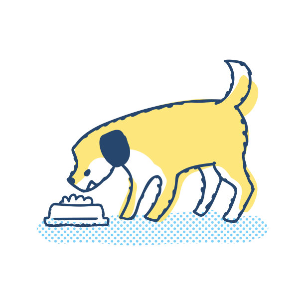 狗吃狗食图片下载