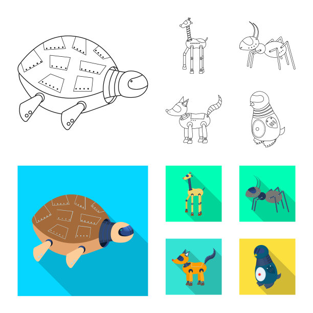 孤立物体玩具和科学符号集图片下载