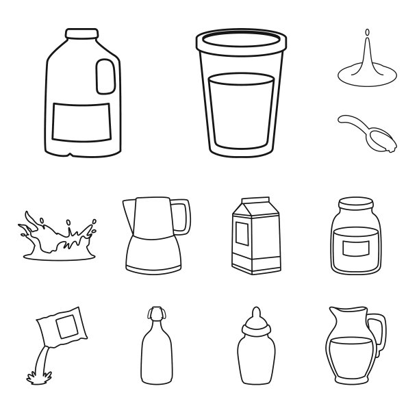 食品和乳制品标志图片下载