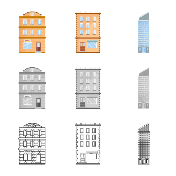 设计市政和中心标志图片下载