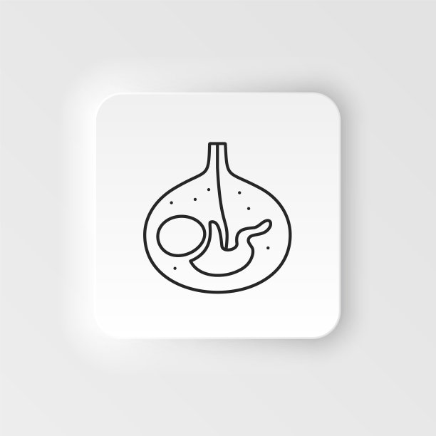 疾病，婴儿在胃里带病。肌肉酸痛，感冒和支气管炎，肺炎和发烧，健康医学插图-儿童风格矢量图标图片下载