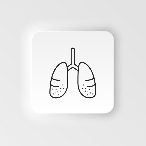 疾病、肺向量。肌肉酸痛，感冒和支气管炎，肺炎和发烧，健康医学插图-儿童风格矢量图标图片下载